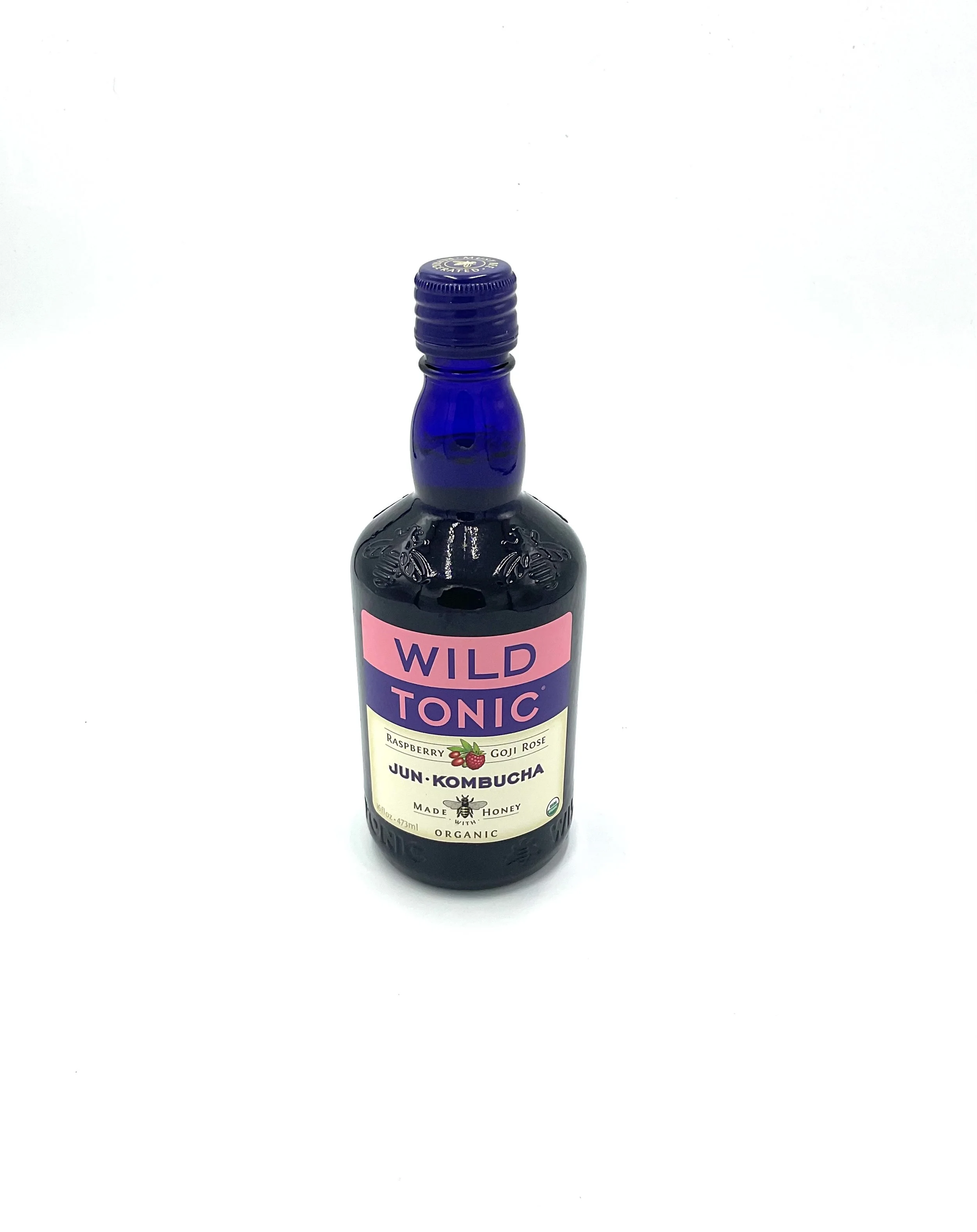 Wild Tonic Organic Raspberry Goji Rose Jun Kombucha 12 fl oz