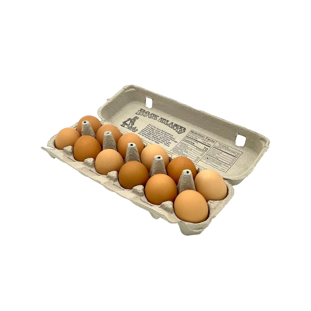 One Dozen Large Brown Eggs