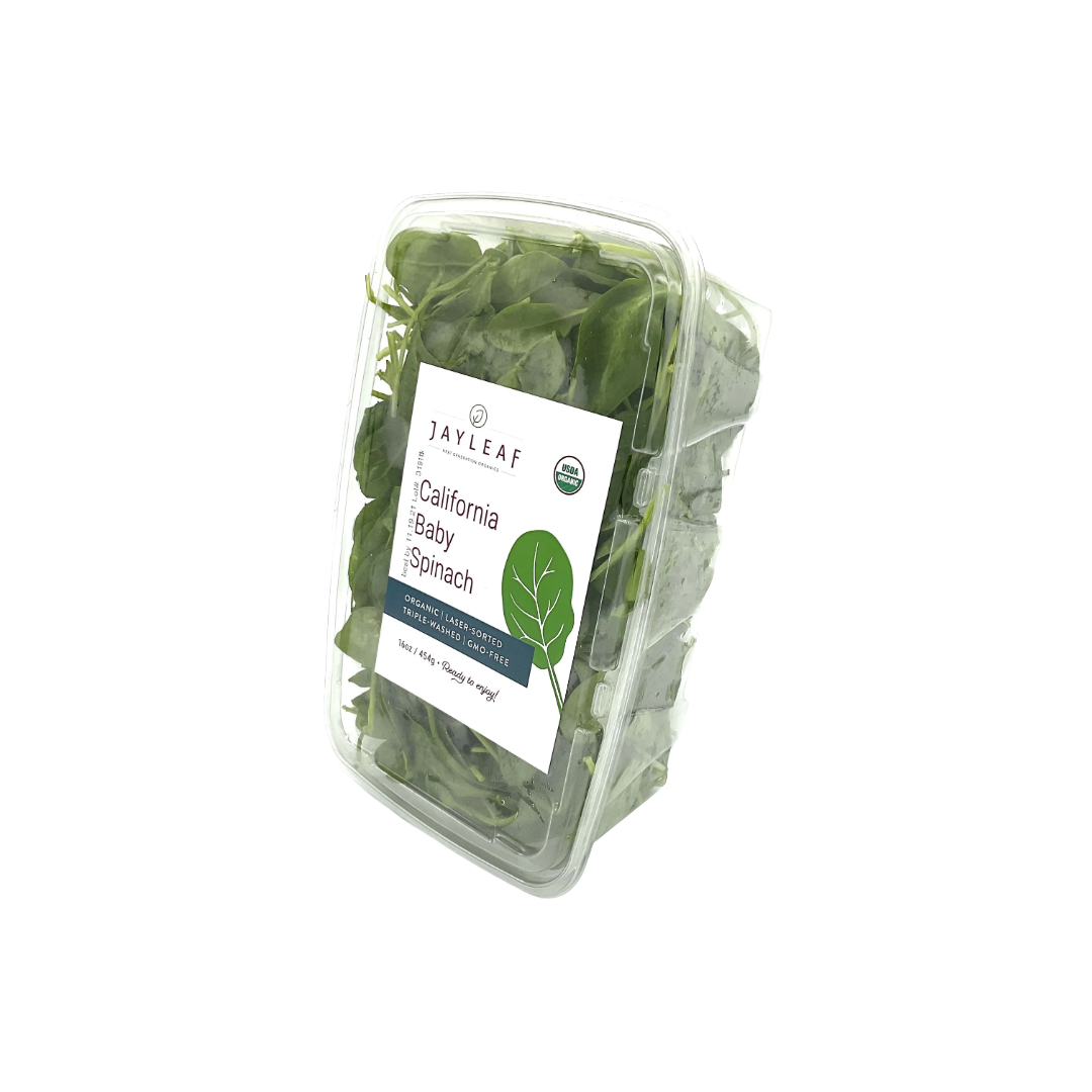 Organic Baby Spinach 1 Pound