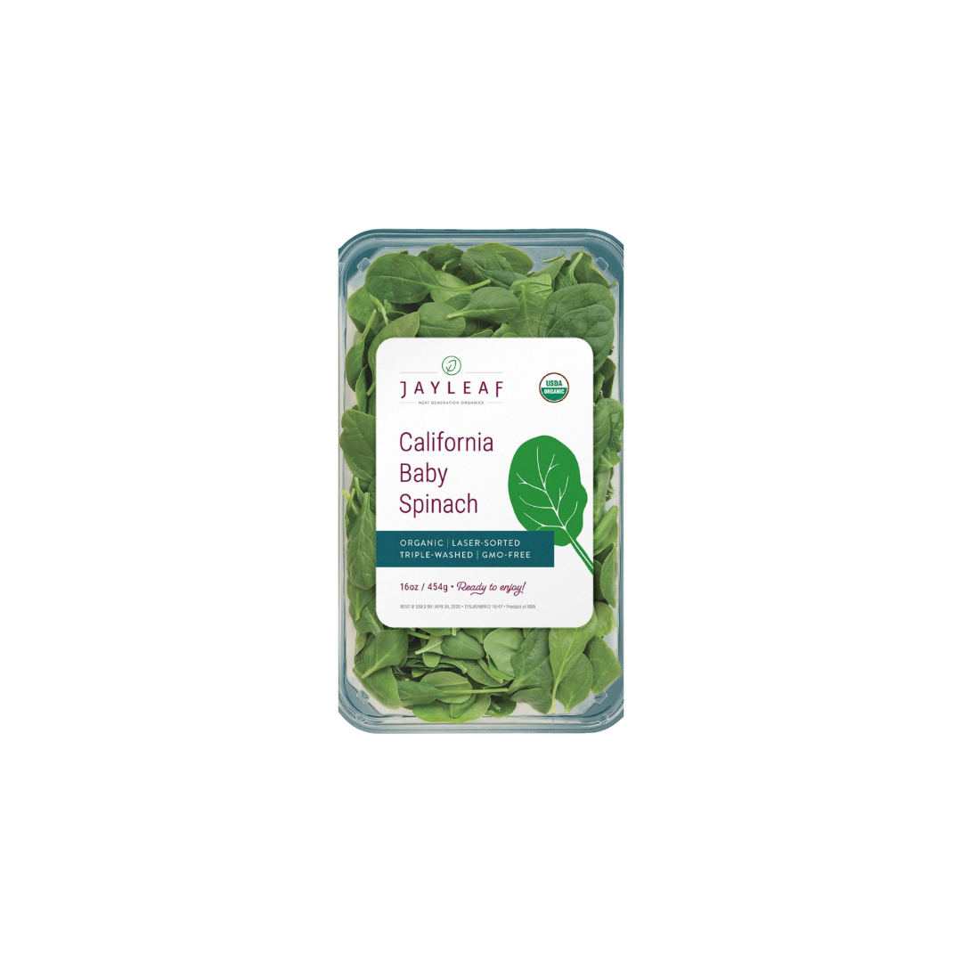 Organic Baby Spinach 1 Pound