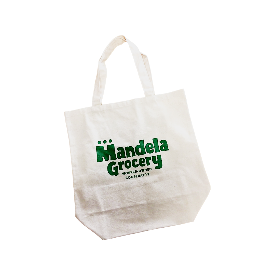 Mandela Grocery Coop 100% Cotton Large Canvas Bag