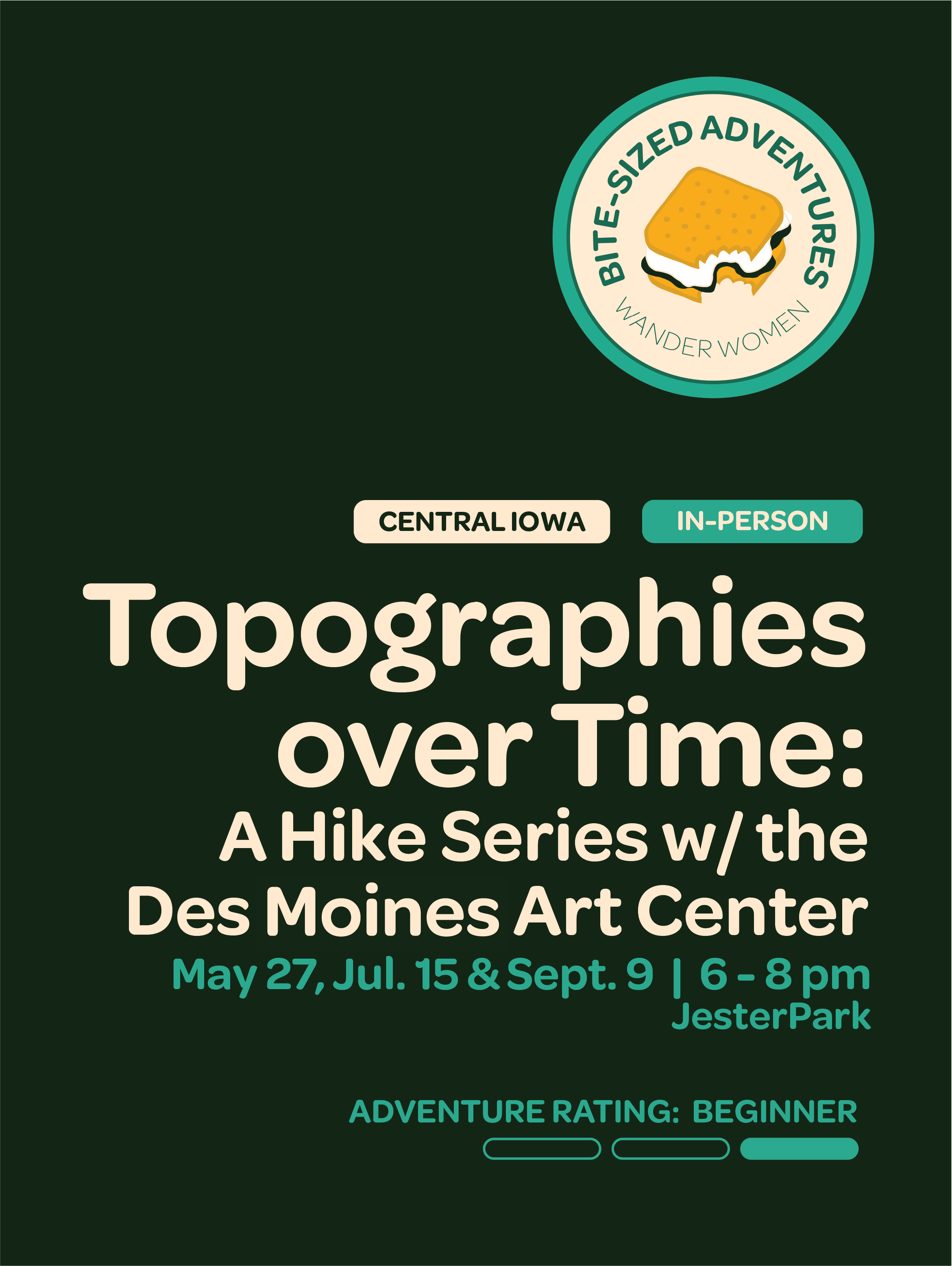 Topographies over Time: A Hike Series w/ the Des Moines Art Center (1/3)