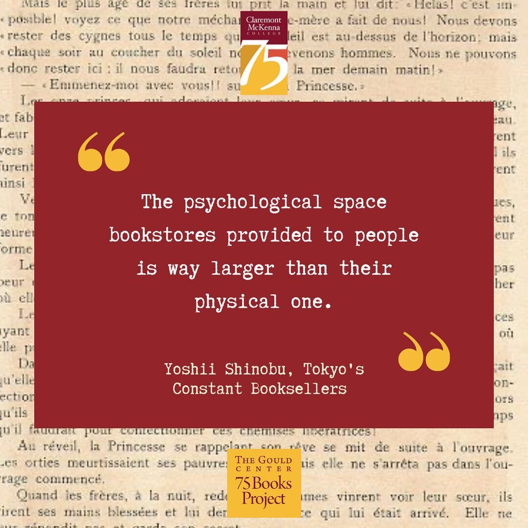 Daisie&rsquo;s favorite quote from Tokyo's Constant Booksellers by&nbsp;Yoshii Shinobu.