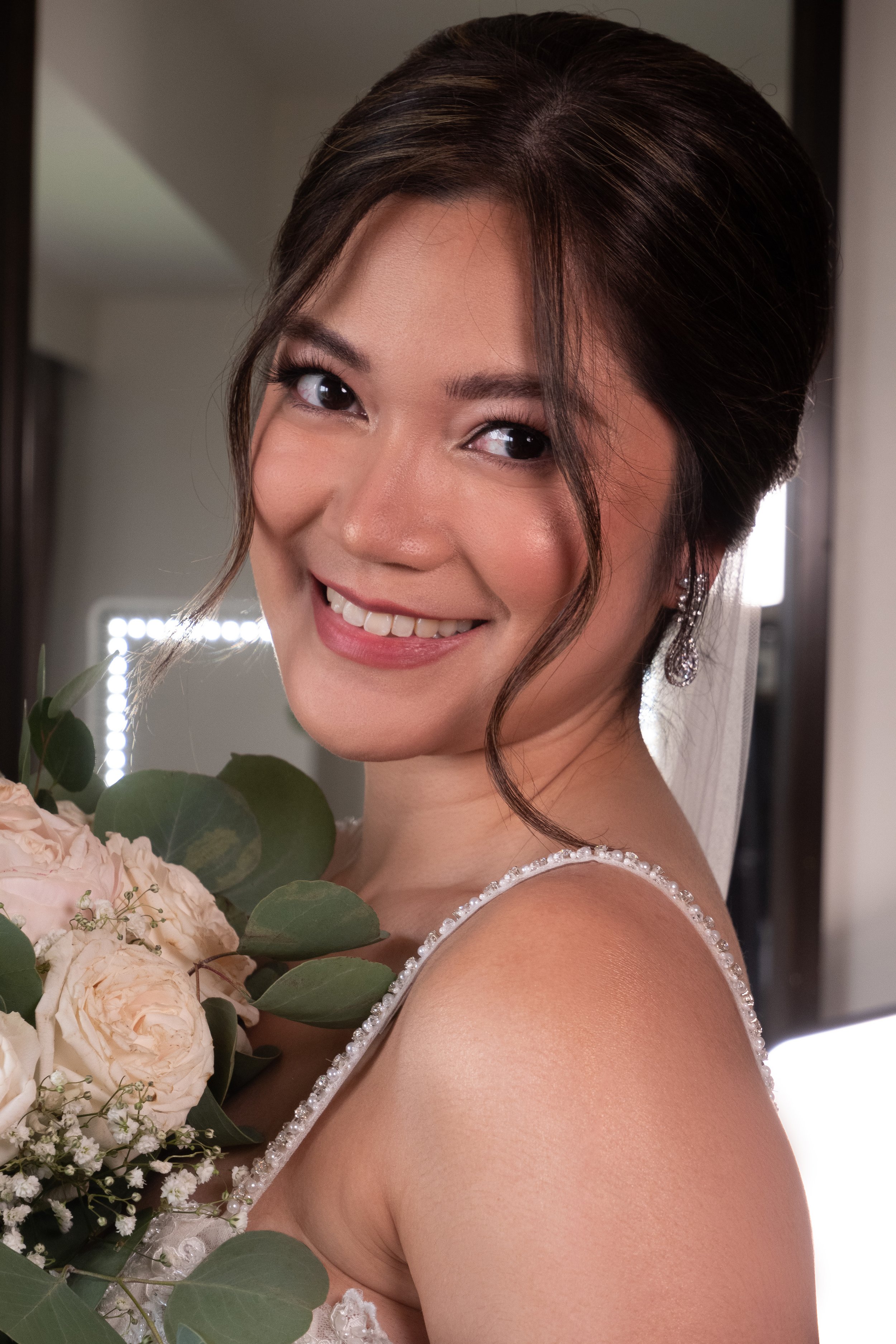 Hair and Makeup for Tagaytay Bride - Eryka