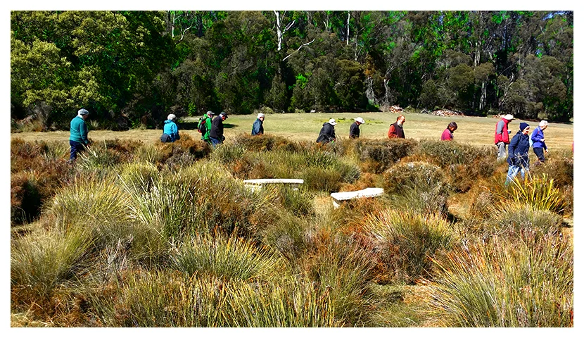 Walking the Wellspring Labyrinth, Dunbarton 2017