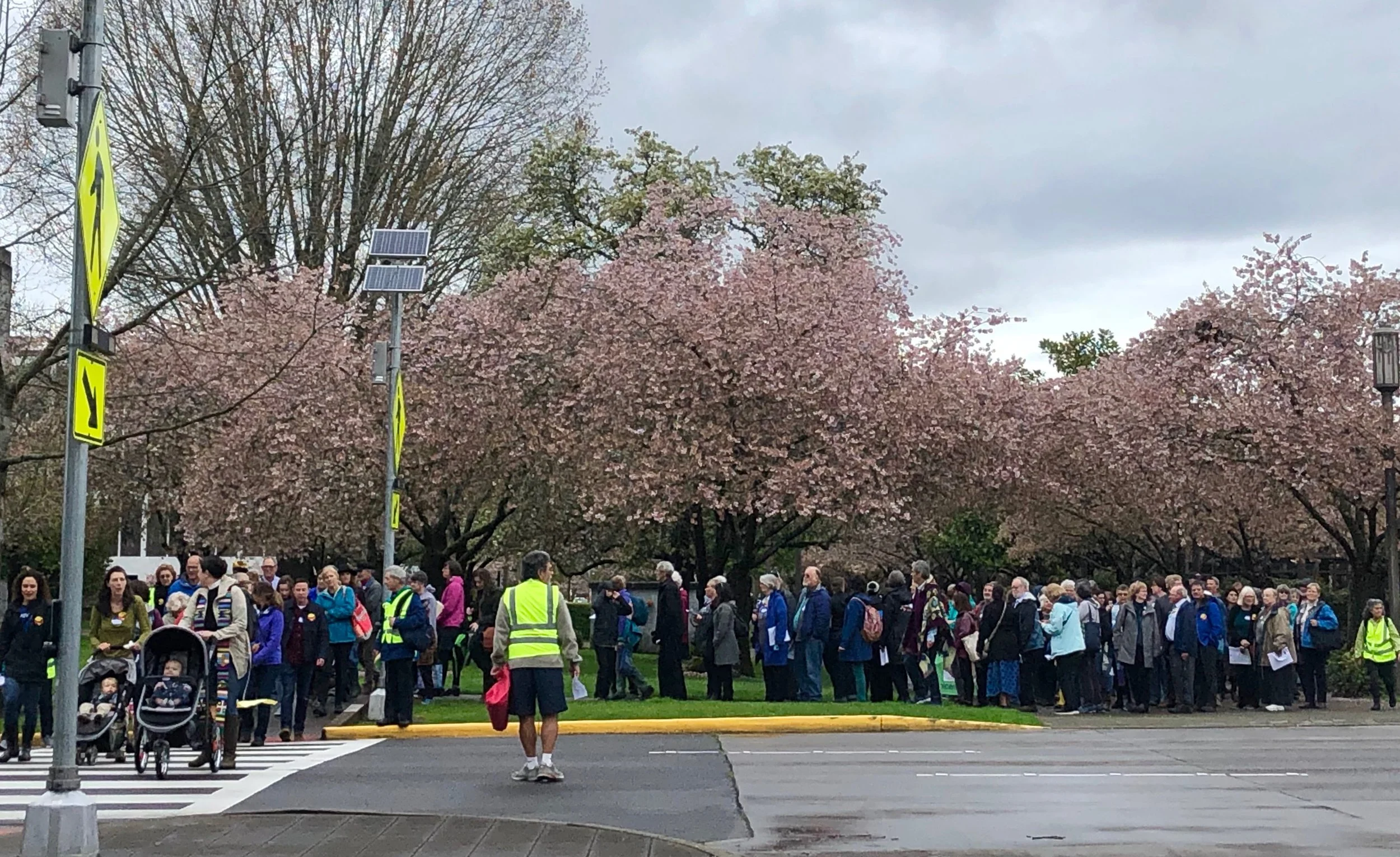 Over 200 people participated in the procession.