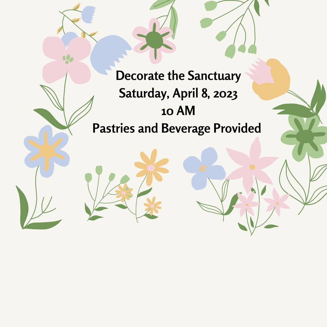 Decorate the Sanctuary for the Season of Easter