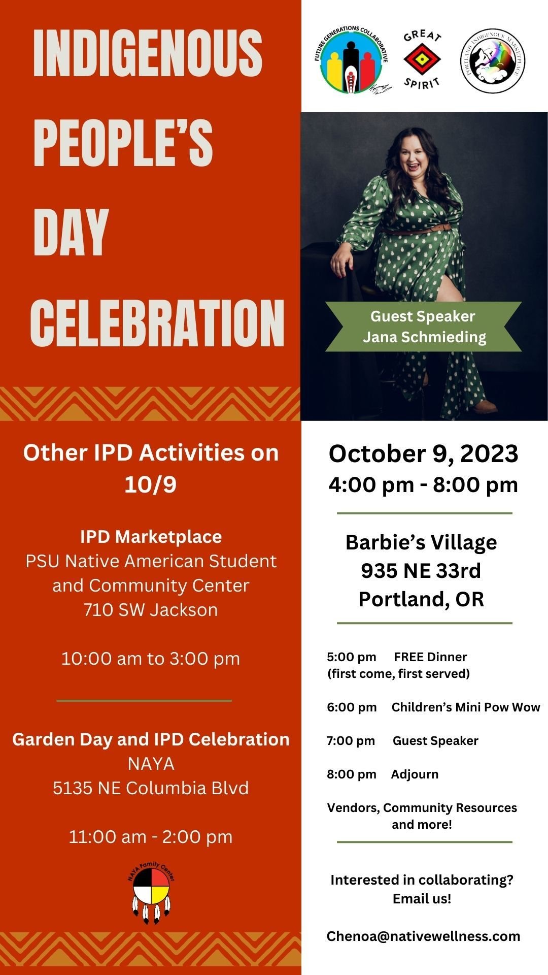Indigenous People's Day Celebration hosted by the Future Generations Collaborative