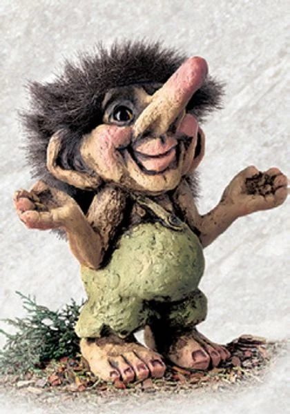 Brødrene Flaarønning Ny Form Troll with Long Nose