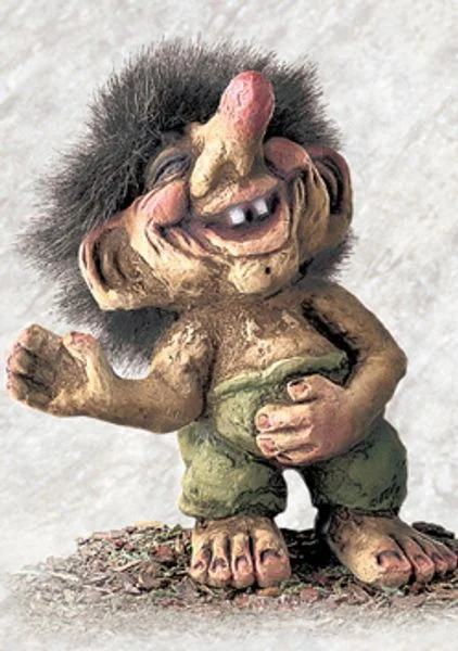 Brødrene Flaarønning Ny Form Troll Cheerful, Happy, Laughing
