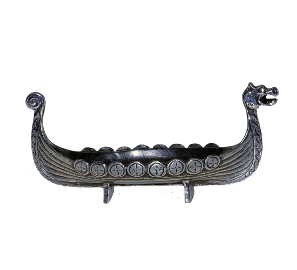 Brødrene Flaarønning Pewter Viking Ship with 8 Shields
