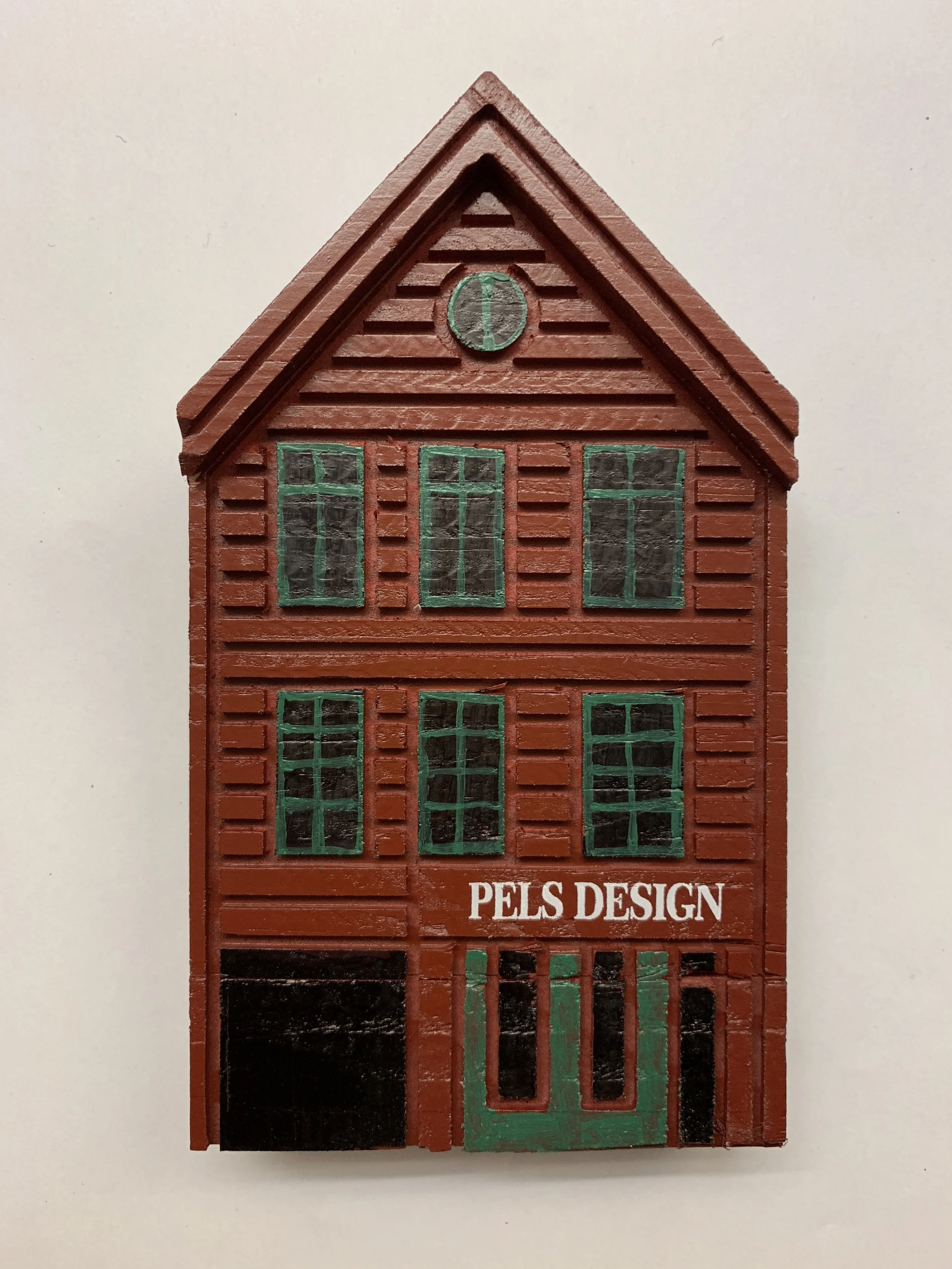 Berle Bryggen Wooden House Bergen Pels Design Little Red