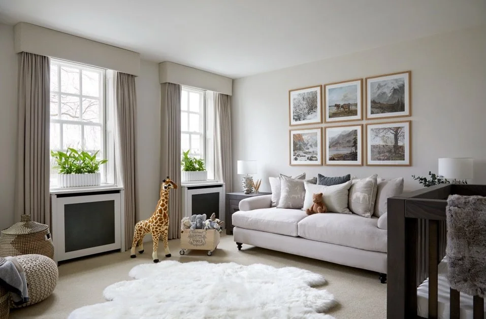 🐄 Are you in love with neutral colours for your nursery? You&rsquo;re in luck! With a little one arriving soon, we&rsquo;ve transformed a spacious nursery in North London from soothing lavender undertones to a warm beige m&eacute;lange.

TOO BLAND??