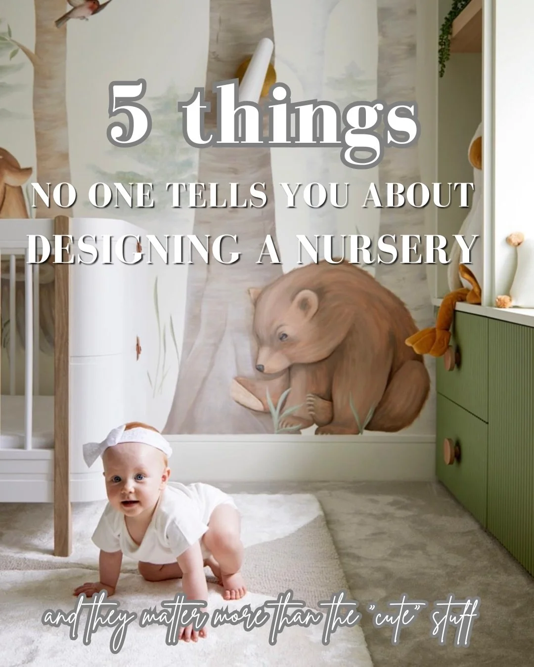 👶🏻 Designing a nursery isn&rsquo;t just about making it look beautiful. It&rsquo;s about making your everyday life easier, more practical and of course&hellip; more beautiful to look at!

Here are 5 THINGS most first-time parents don&rsquo;t realis