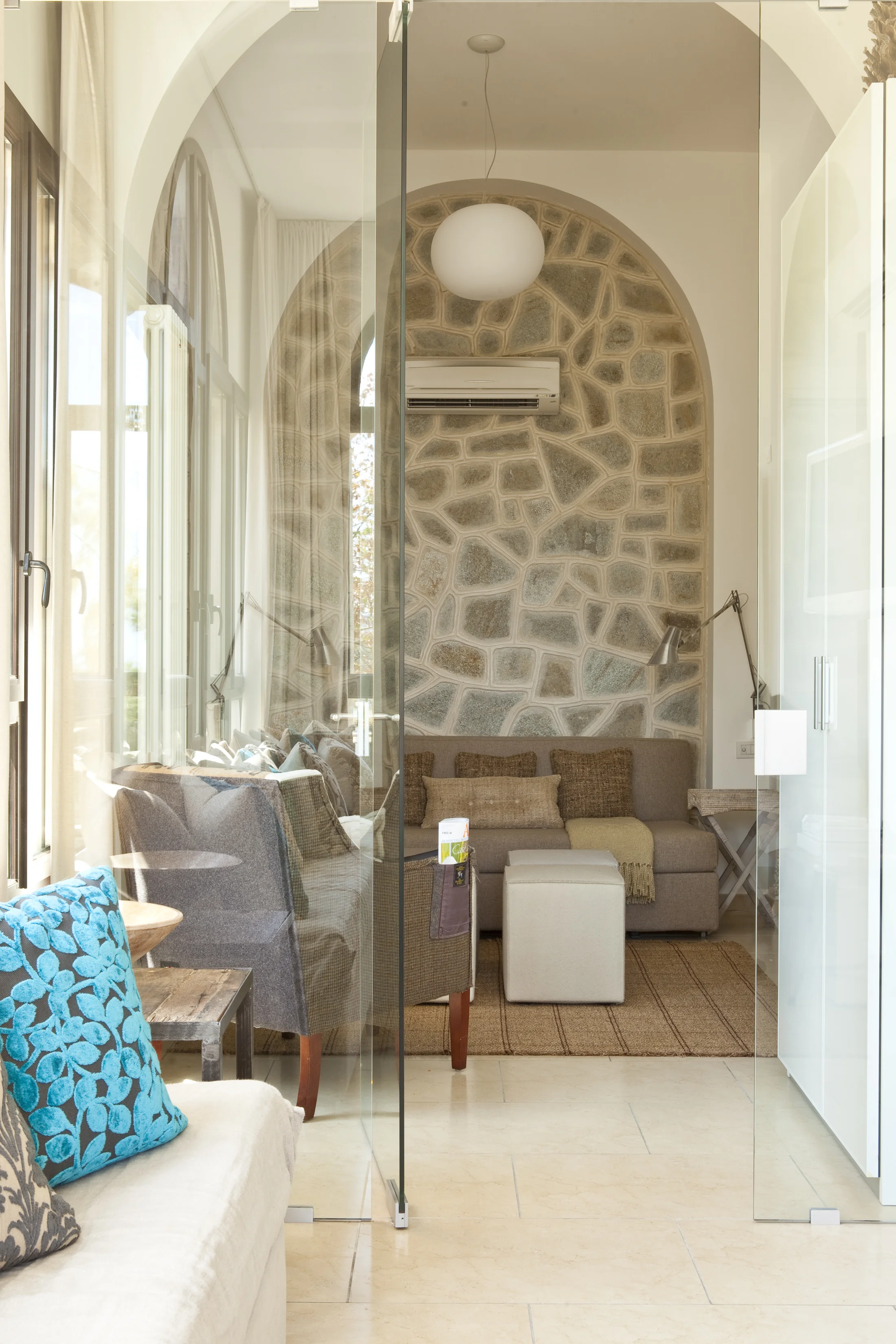The Villa Fiske Apt.’s GBR/Studio from the Loggia…