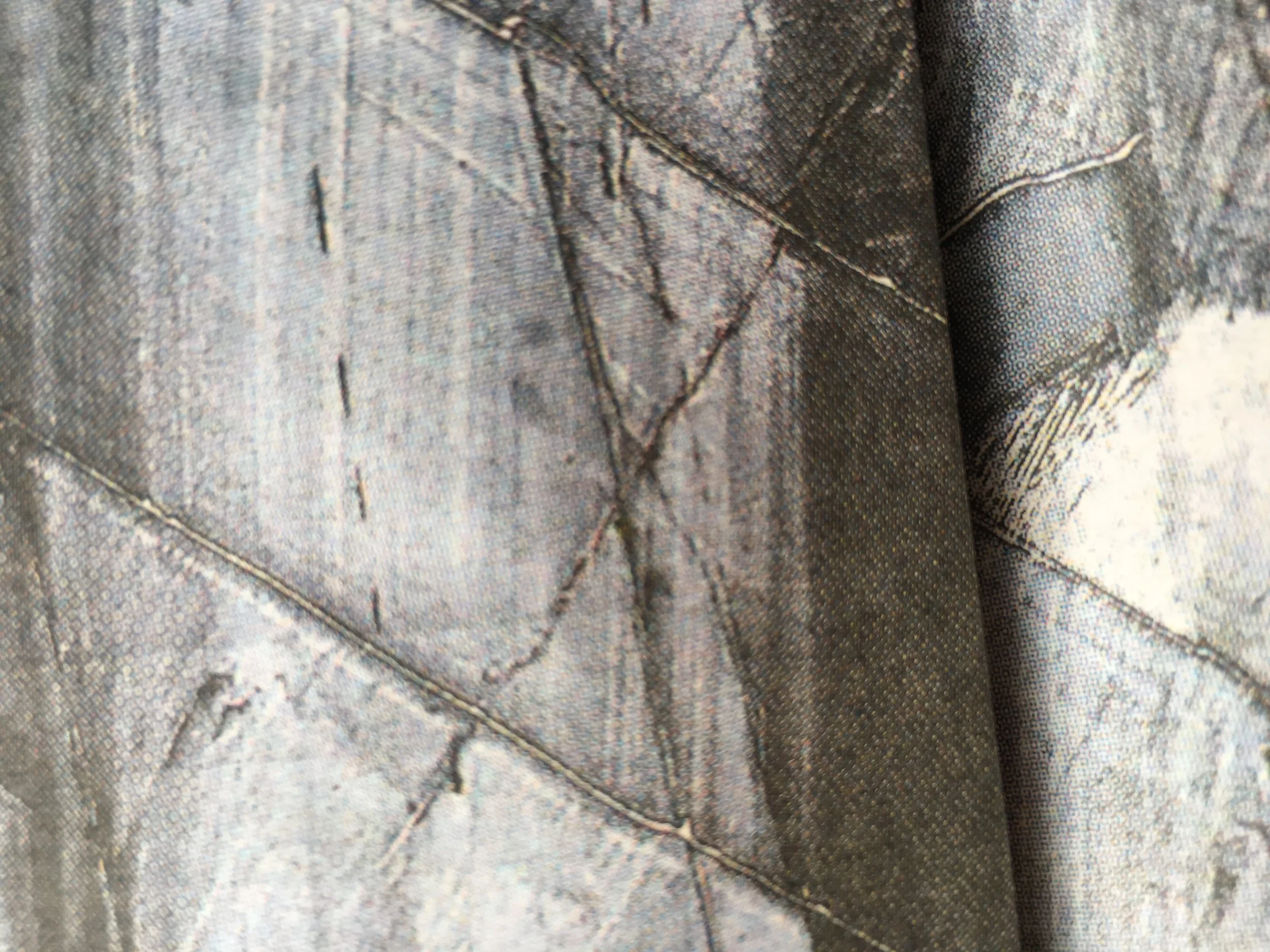 PIxelated view of cut marble…