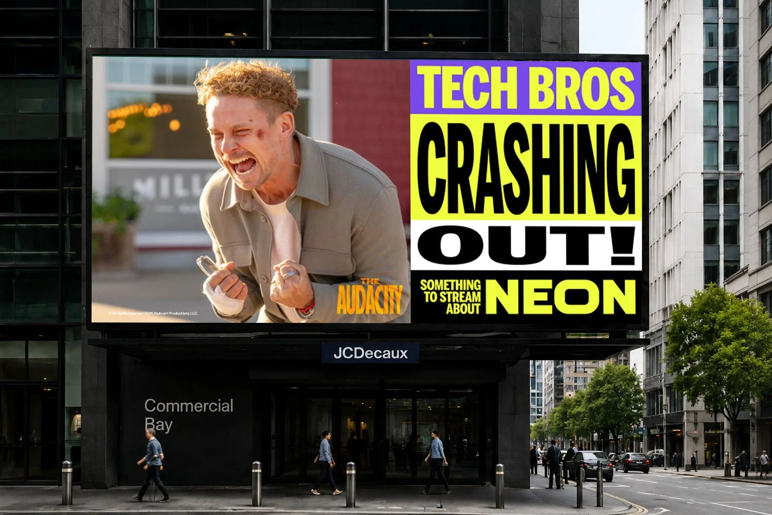 Neon 2026 Rebrand - The Audacity OOH