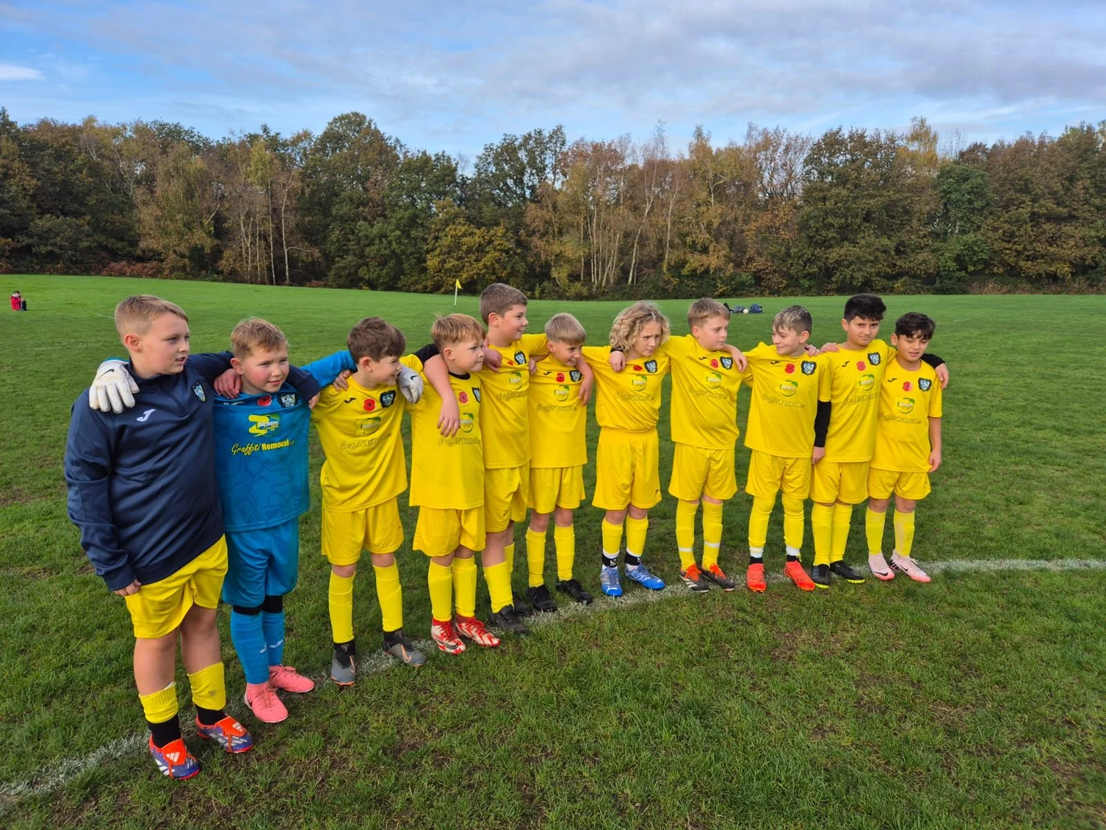 Sponsorship update: Hamble Typoons U11s remembrance day