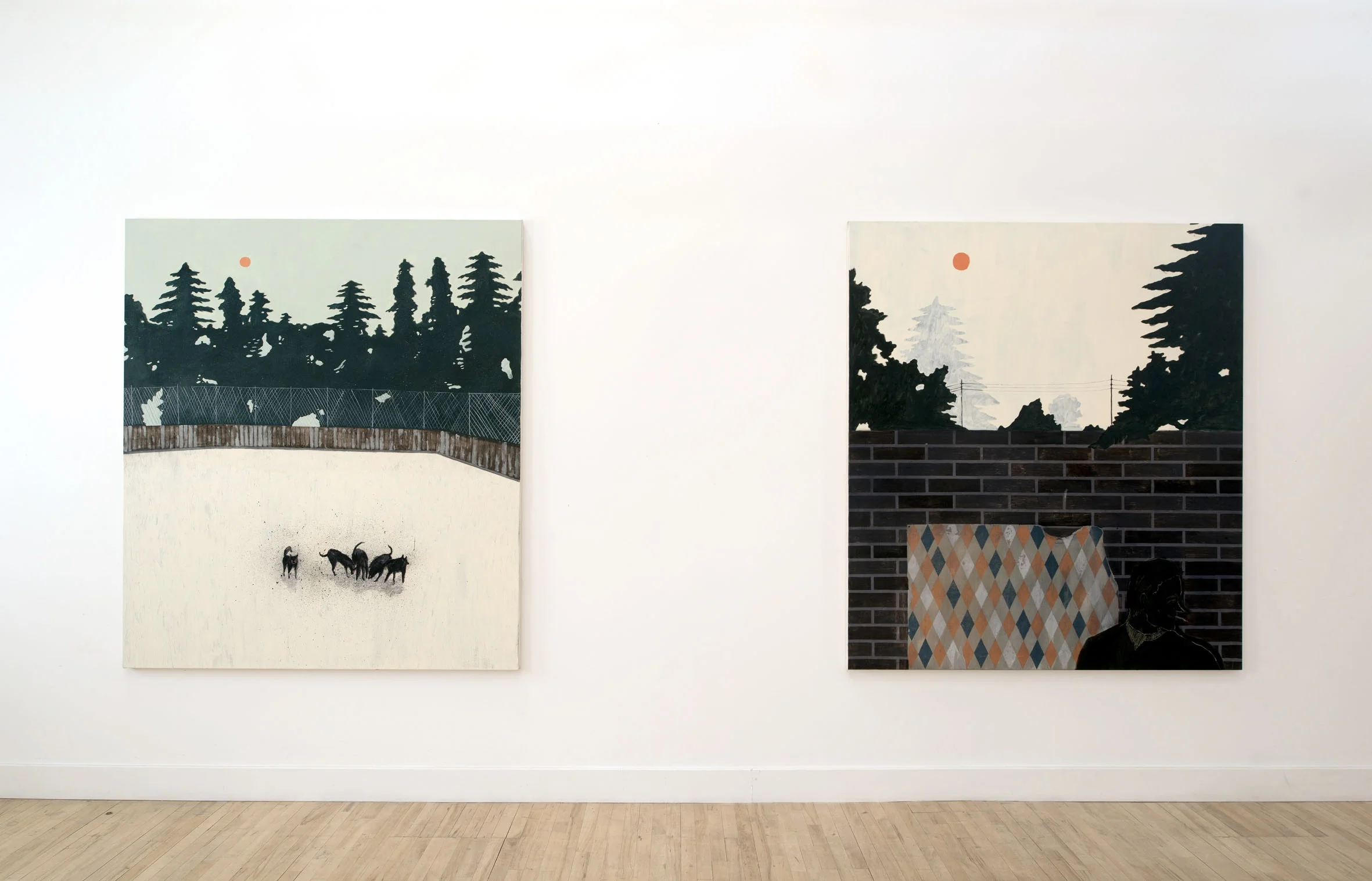Installation view: The Burning Plain by Francisco Rodriguez at Cooke Latham Gallery