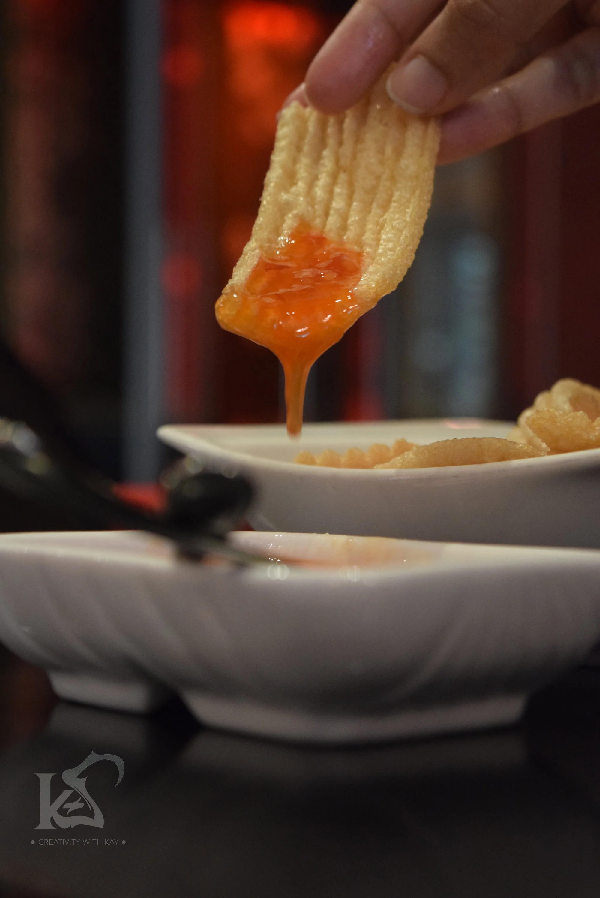 Prawn Crackers - So crispy and with the sauces just splendid