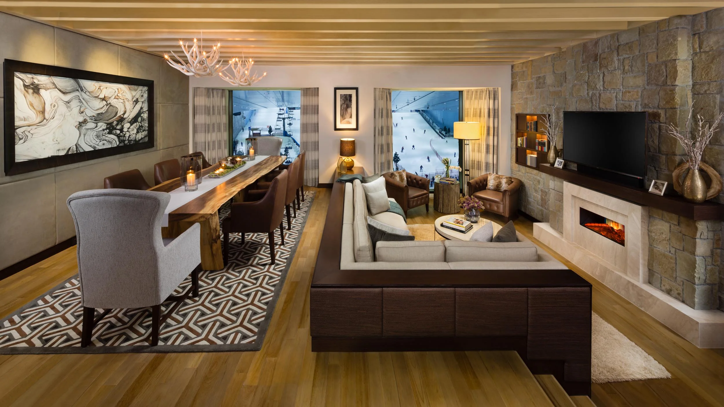SKI Chalet Living Room