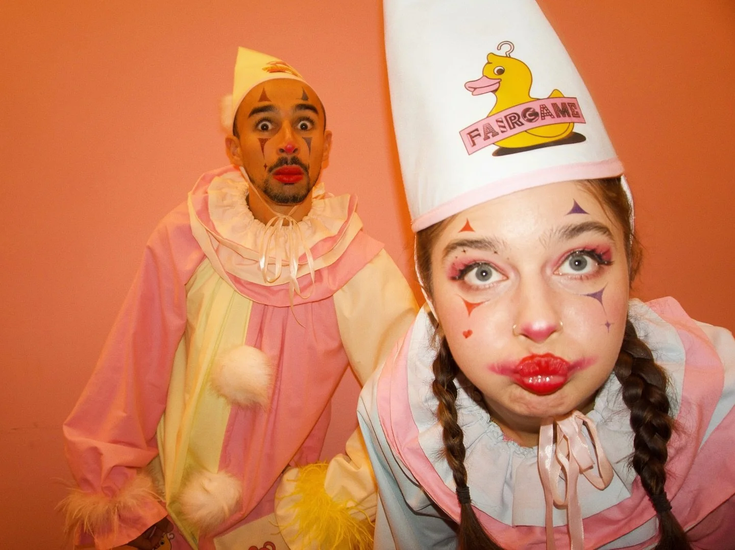 just two silly little rollerskating clowns @wearefairgame ✨💖