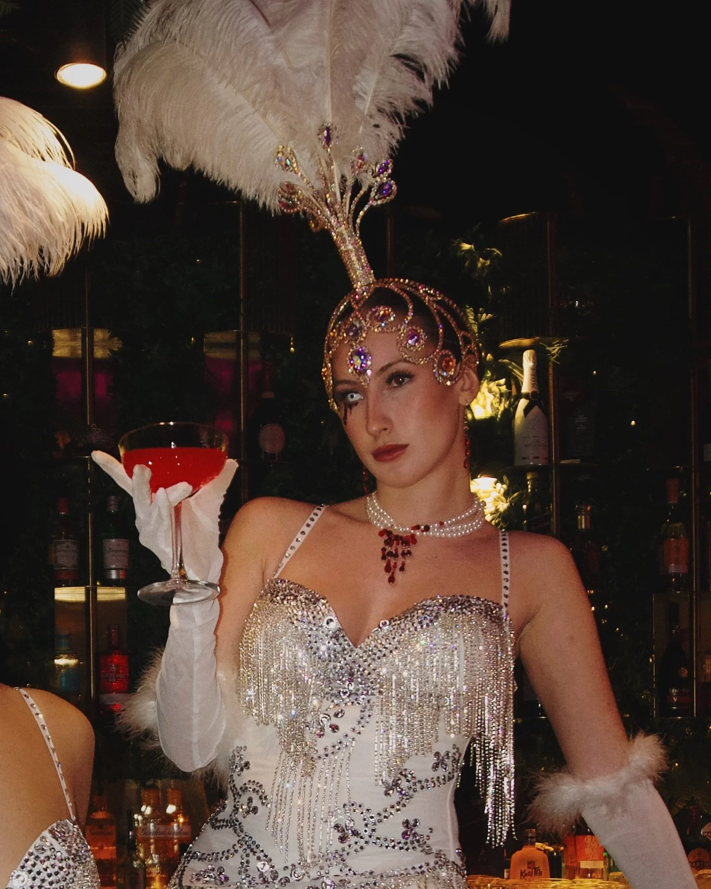 Raise a glass to raising hell with our undead showgirls this Halloween🩸