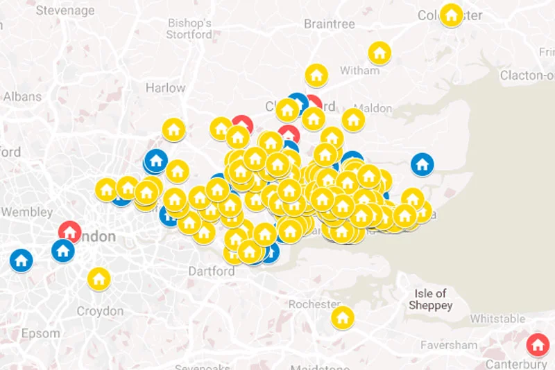 A9' Project Map - Take a look at our portfolio