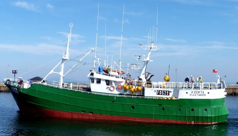 O'GENITA FD529 Type: Metal Hull Trawler Size: 33.3m Built: 1977; Spain