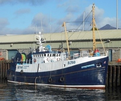 STRATHMORE B788Type : Trawler à coque en boisTaille : 23.09mConstruit : 1984 ; Sandhaven