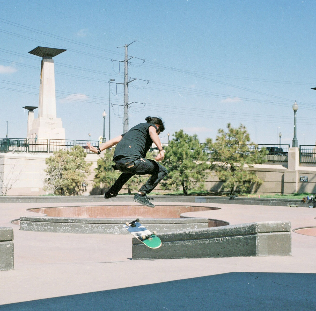  Expired film, but captured some really cool moments from the skate park that surpass any technical issues. 