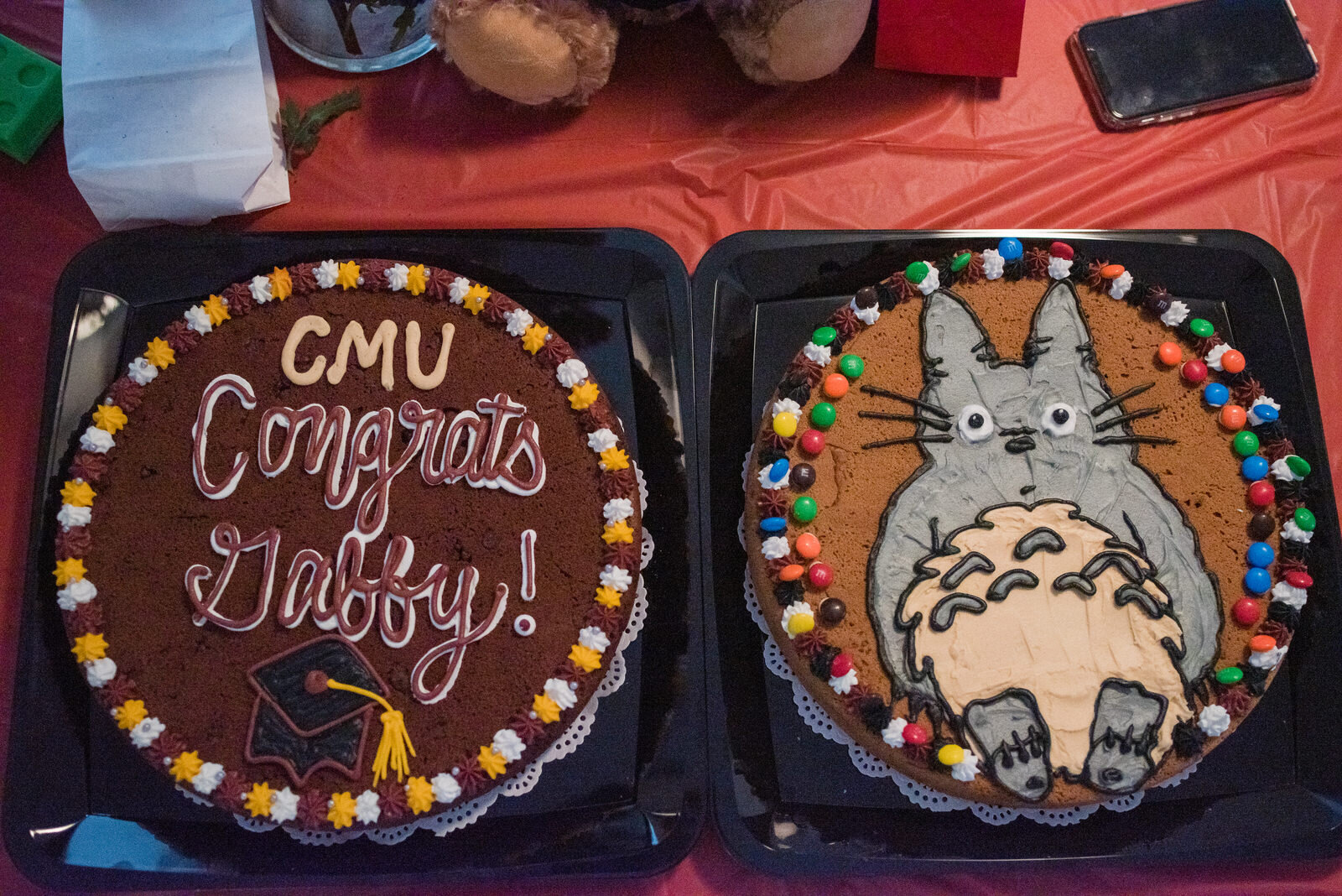 Two Grad cookie cakes! 