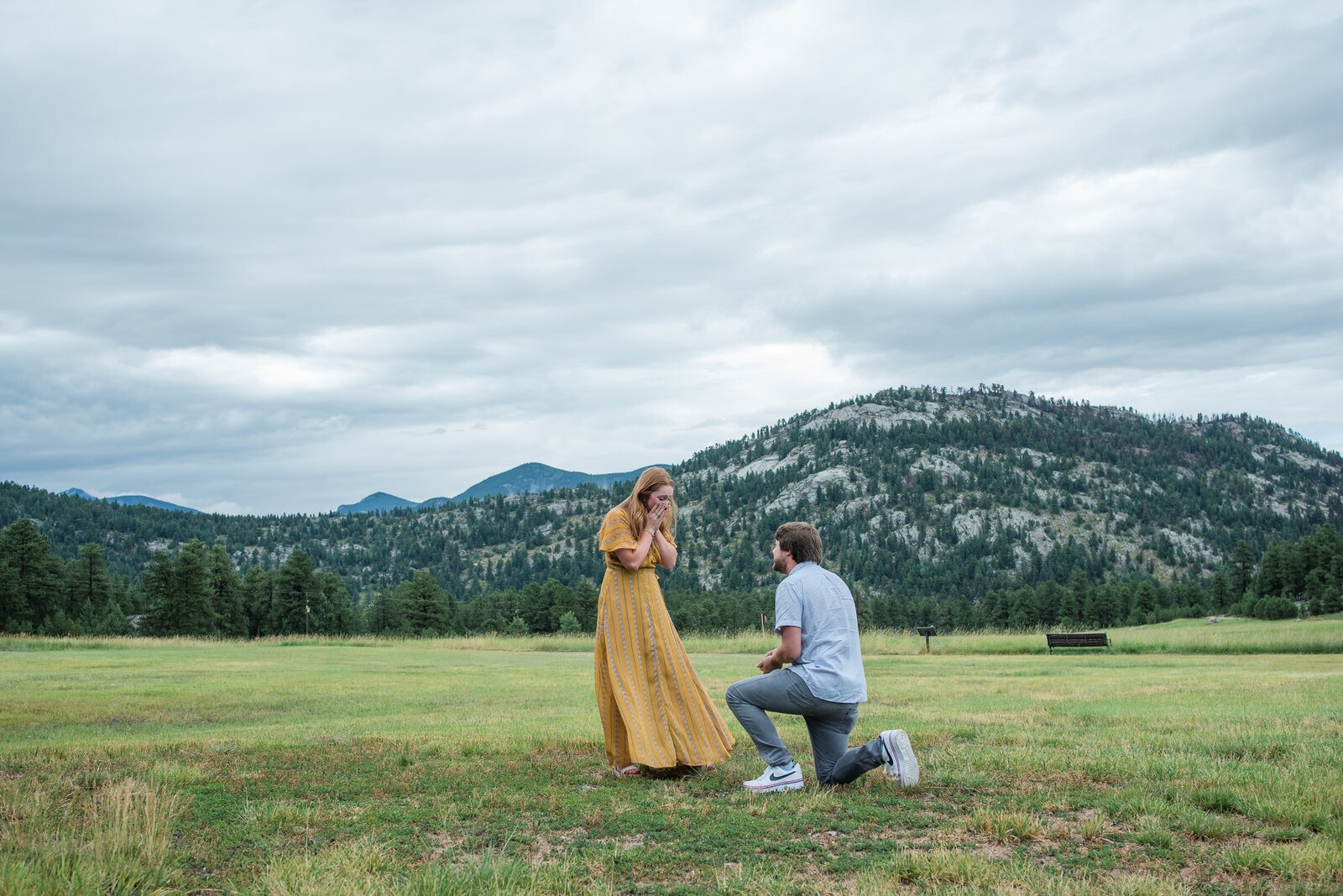 No joke she let out a little scream at her ring! It was perfect!