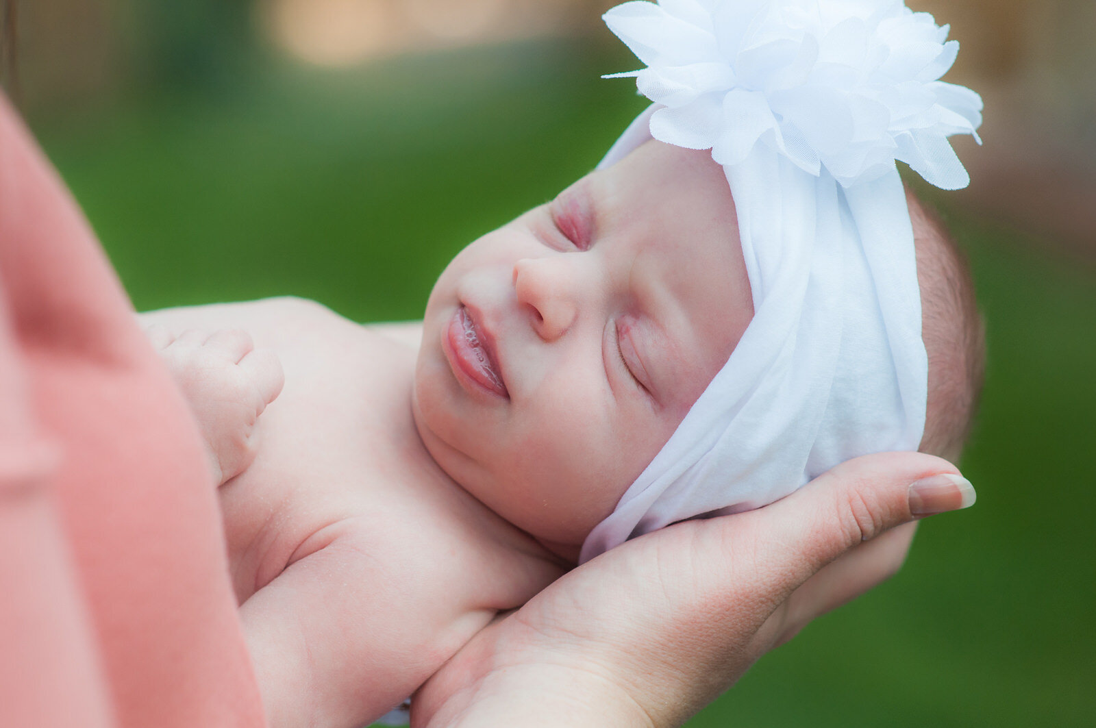 Babies are happiest in their parent's arms.