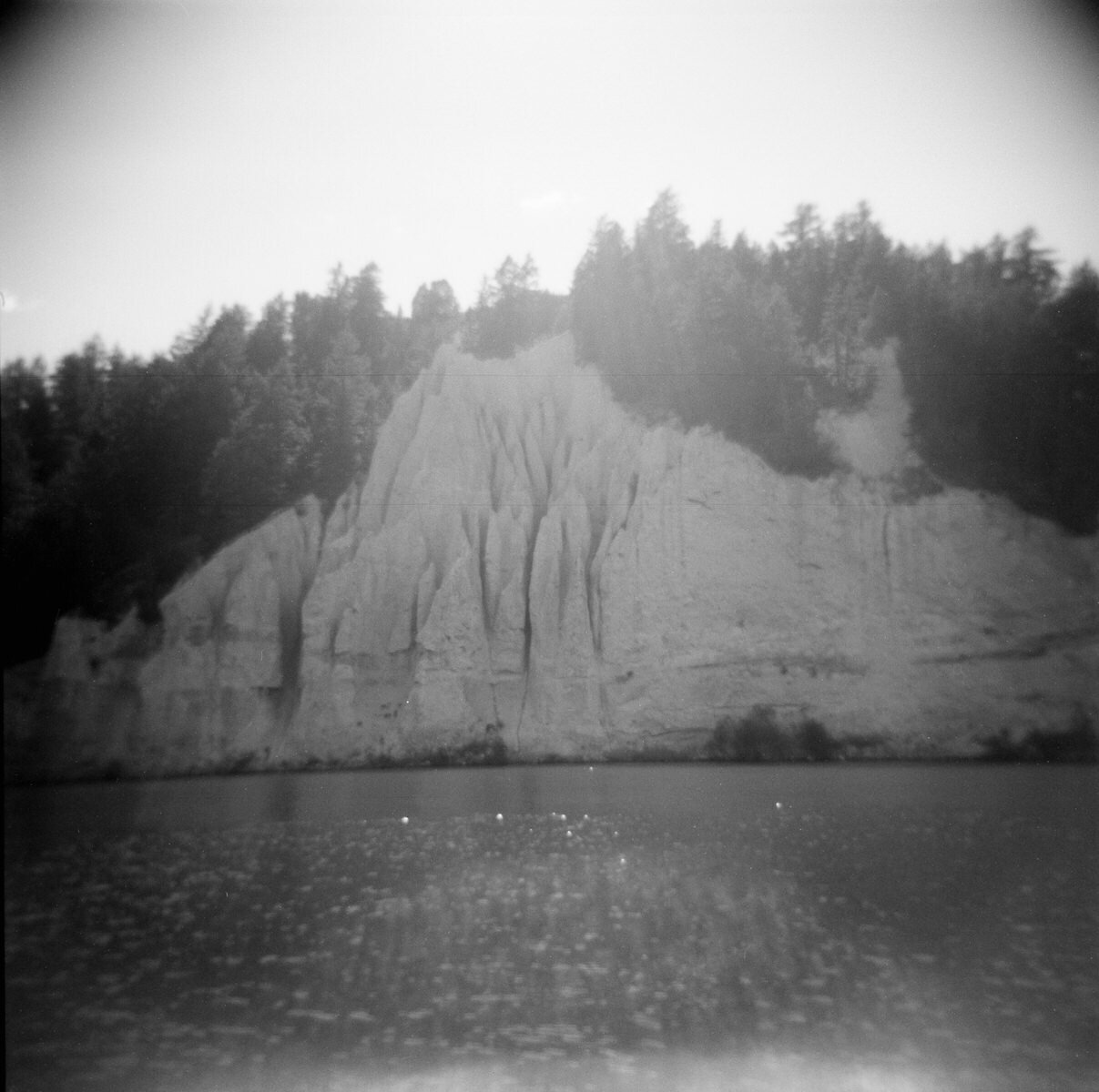 Cool rock cliffs and tire swing was what we found here!