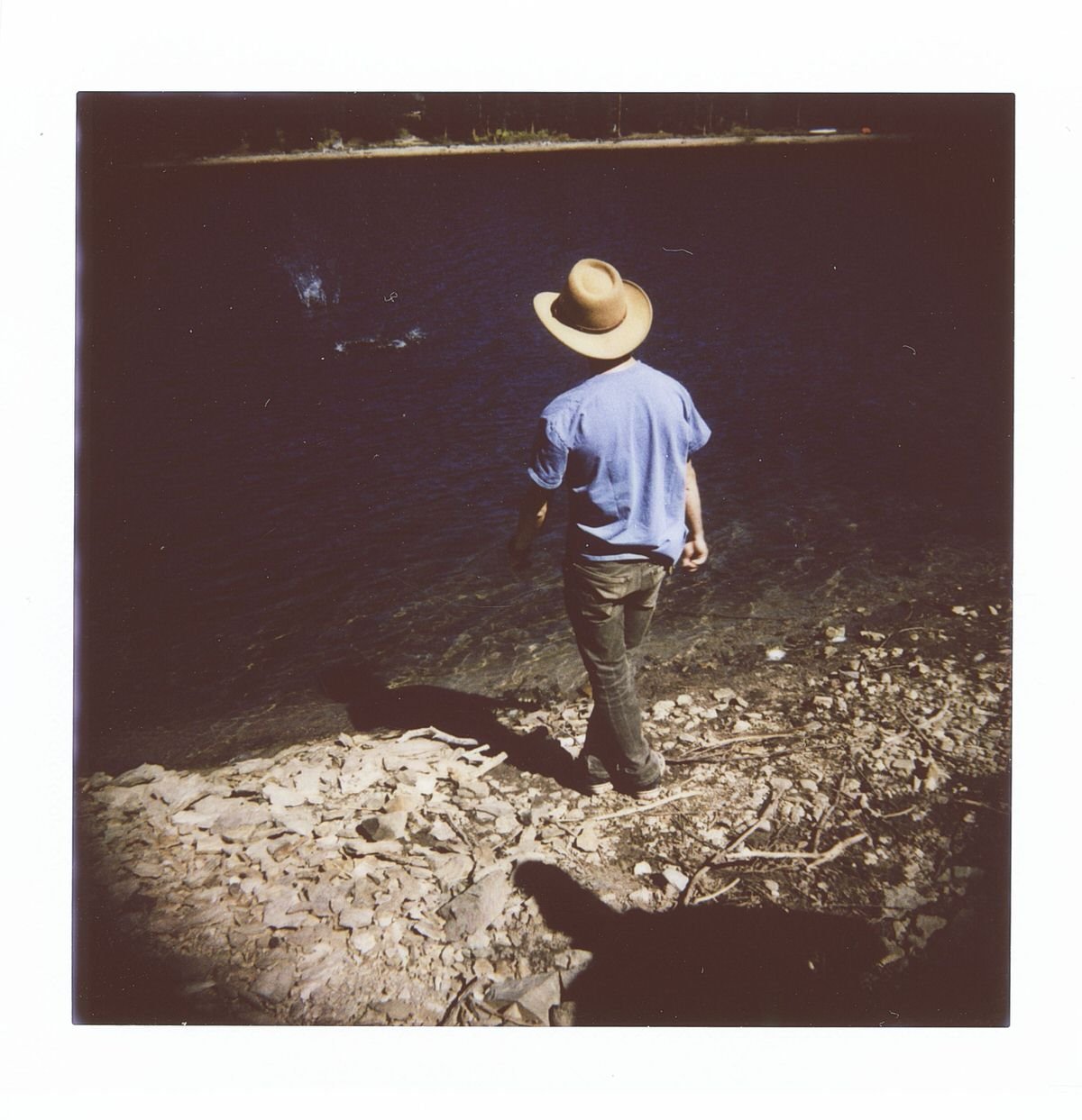 Alex in Gunnison, on a hike we took that ended with a rock skipping competition.