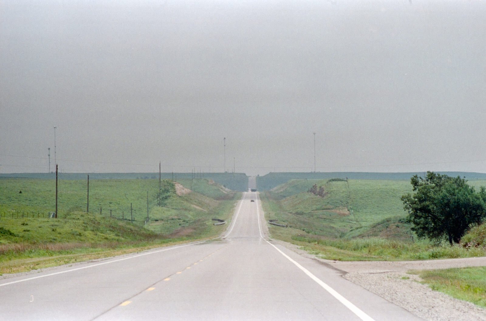 Many open roads, straight roads...as far as the eye can see.