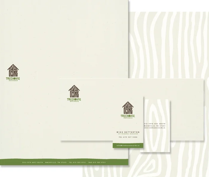 Treehouse Records Corporate Identity pieces