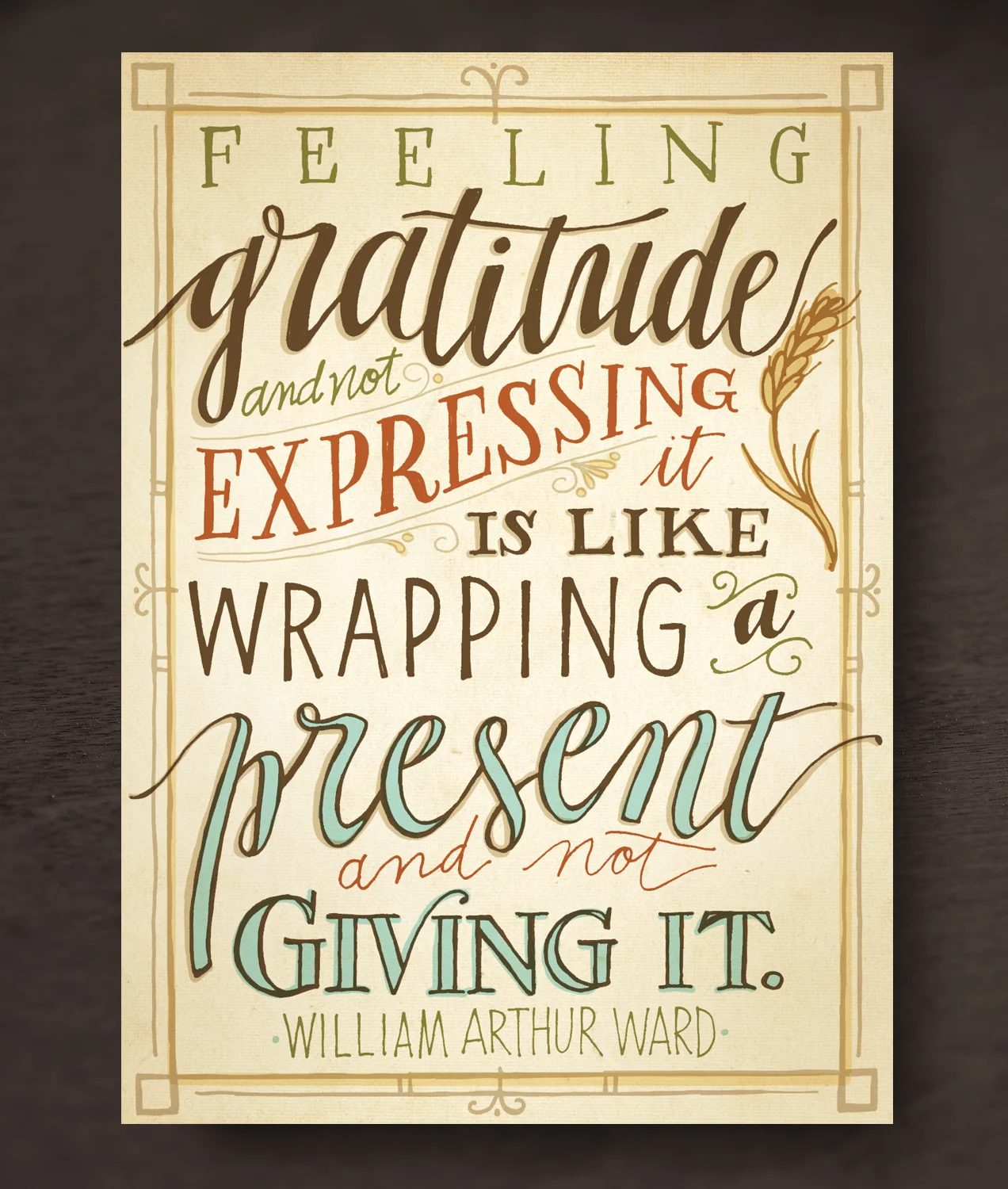 Thanksgiving Holiday Card