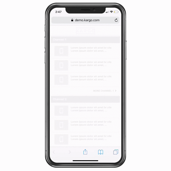Beyond the banner Anchor Ad Demo