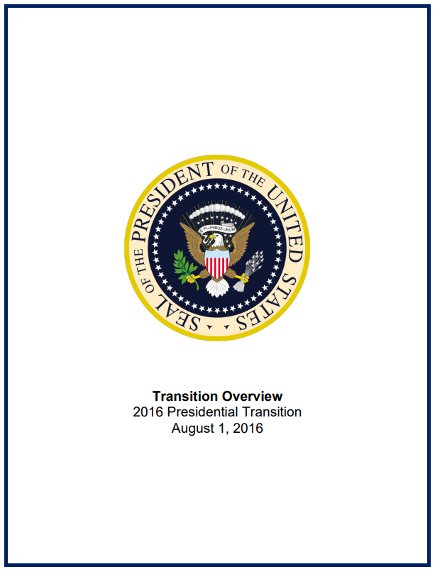 Transition Overview: 2016 Presidential Transition
