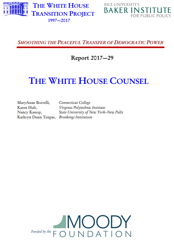 Institutional Memory Series: Counsel