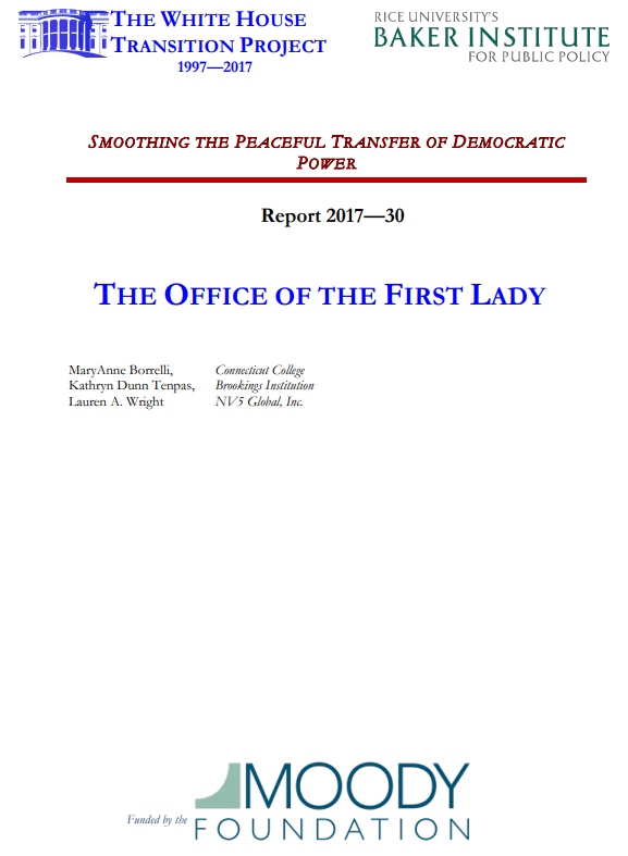 Institutional Memory Series: Office of the First Lady