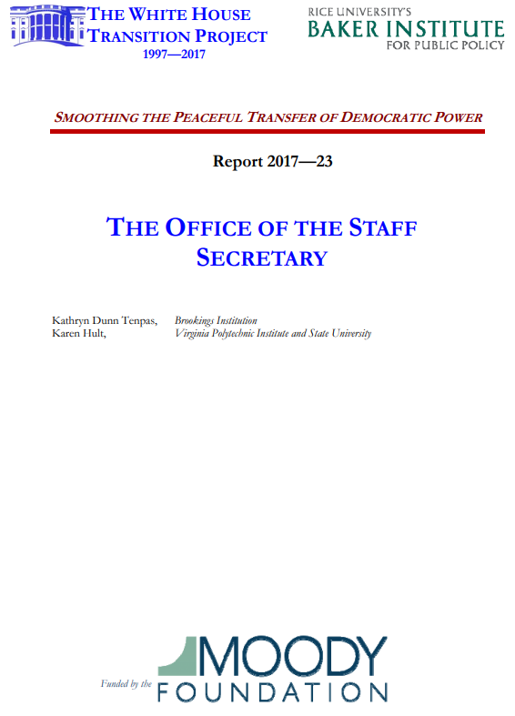 Institutional Memory Series: Staff Secretary