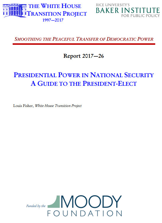 Institutional Analysis Series: Guide to National Security