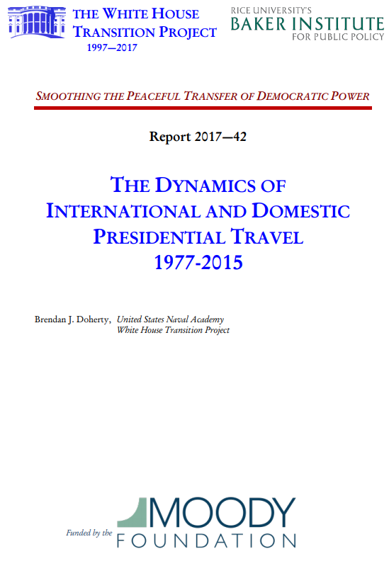Institutional Analysis Series: Dynamics of Presidential Travel