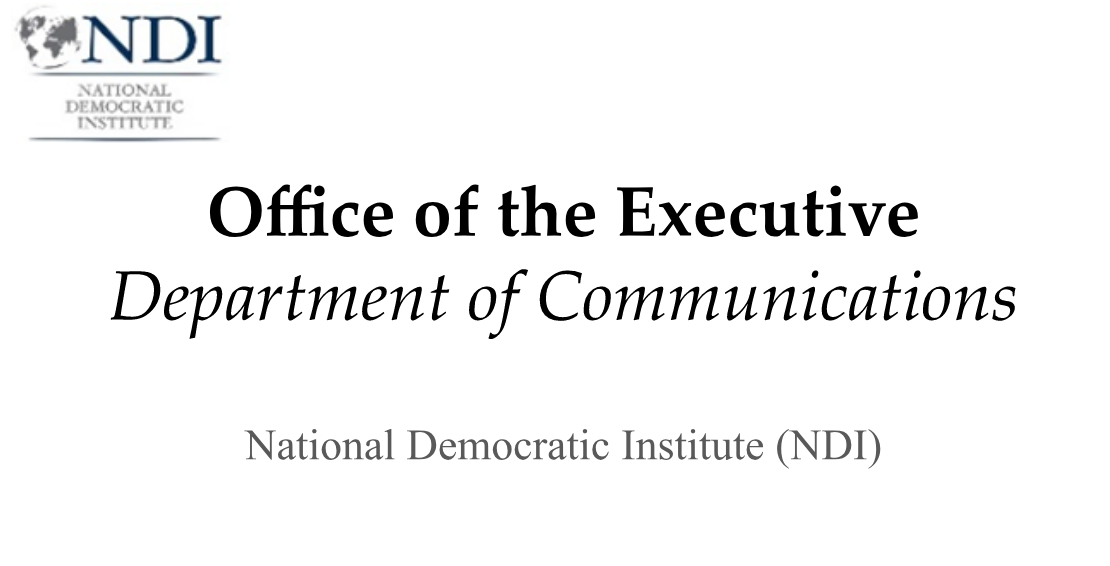 Office of the Executive: Department of Communications