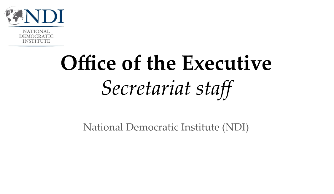 Office of the Executive: Secretariat Staff