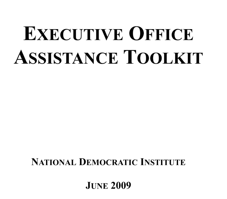 Executive Office Assistance Toolkit