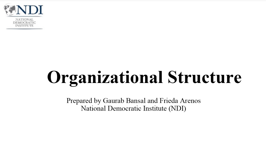 Organizational Structure
